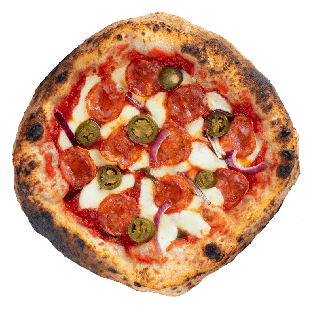 Pepperoni, Jalapeno _ Red Onion Pizza
